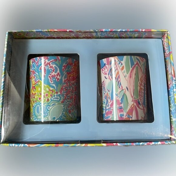 Spring Sale! Lilly Pulitzer set of 2 votive candles - Picture 1 of 3